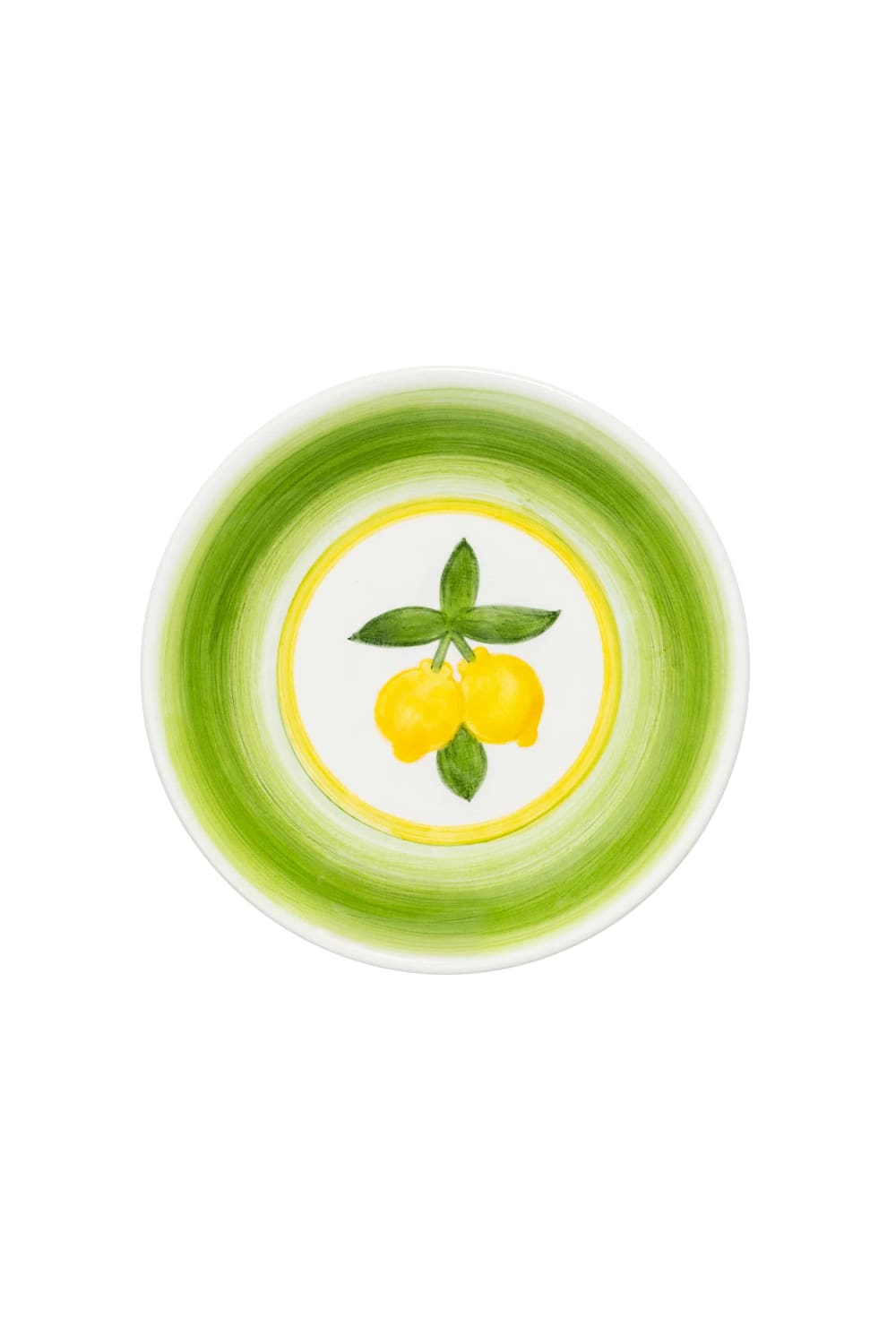 Feeling Good Inside-Happy Citrons Collection Handmade Ceramic Yeşil Pasta Tabağı-Tabak & Kase-1-roqelvaxirum.shop