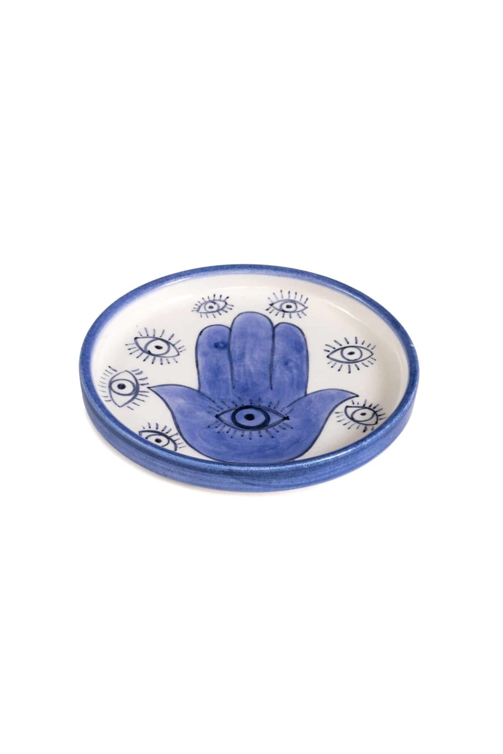 Feeling Good Inside-Inner Eye Collection Handmade Luck Yazılı Fatma Ana Eli Seramik Mini Tabak-Tabak & Kase-2-roqelvaxirum.shop