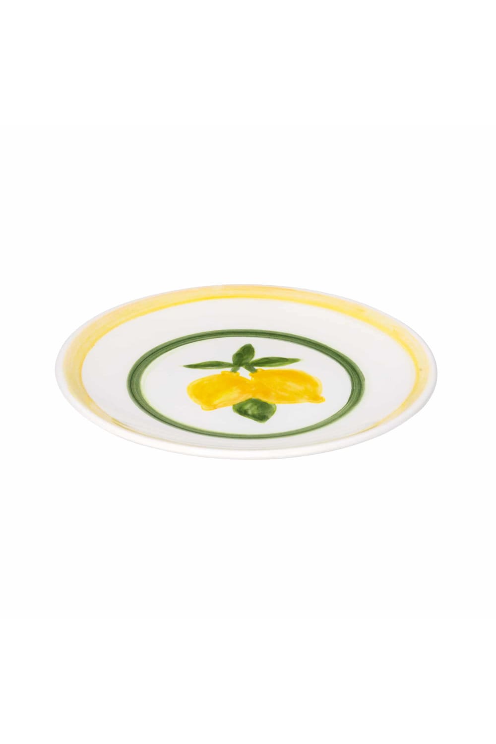 Feeling Good Inside-Lemon Splash Collection Handmade Ceramic Beyaz Pasta Tabağı-Tabak & Kase-2-roqelvaxirum.shop