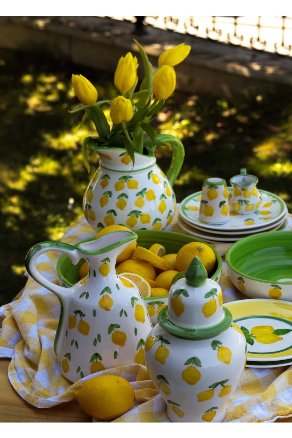 Feeling Good Inside-Lemon Splash Collection Handmade Ceramic Klasik Sürahi-Sürahi-4-roqelvaxirum.shop