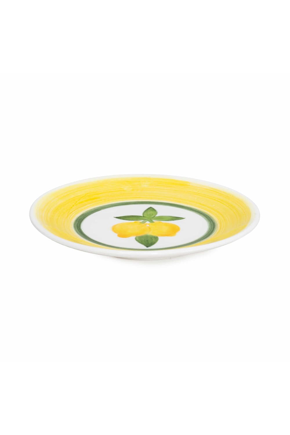 Feeling Good Inside-Lemon Splash Collection Handmade Ceramic Sarı Pasta Tabağı-Tabak & Kase-2-roqelvaxirum.shop
