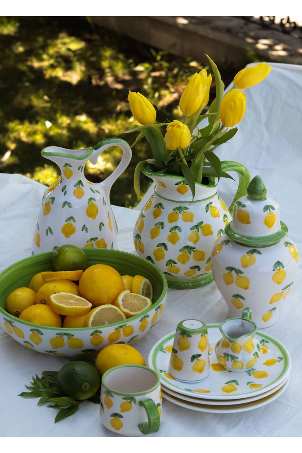 Feeling Good Inside-Lemon Splash Collection Handmade Ceramic Sürahi-Sürahi-4-roqelvaxirum.shop