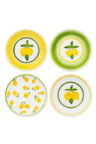 Feeling Good Inside-Lemon Splash Collection Handmade Seramik 4’lü Yemek Tabağı Set-Tabak & Kase-1-roqelvaxirum.shop