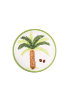 Feeling Good Inside-Palm Beach Seramik Yeşil Tatlı Tabağı-Tabak & Kase-1-roqelvaxirum.shop