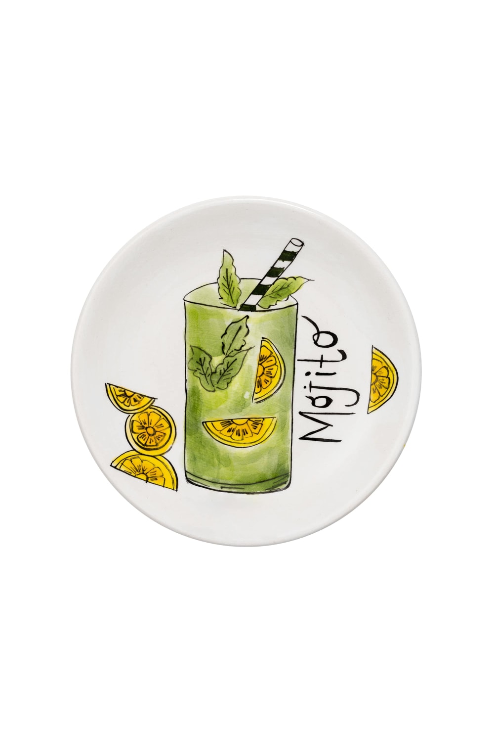 Feeling Good Inside-Pop-up Cocktail Collection Handmade Seramik Mojito Kokteyl Tabağı-Tabak & Kase-1-roqelvaxirum.shop