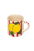 Feeling Good Inside-Red Lemon Line Handled Coffee Set-Bardak-2-roqelvaxirum.shop