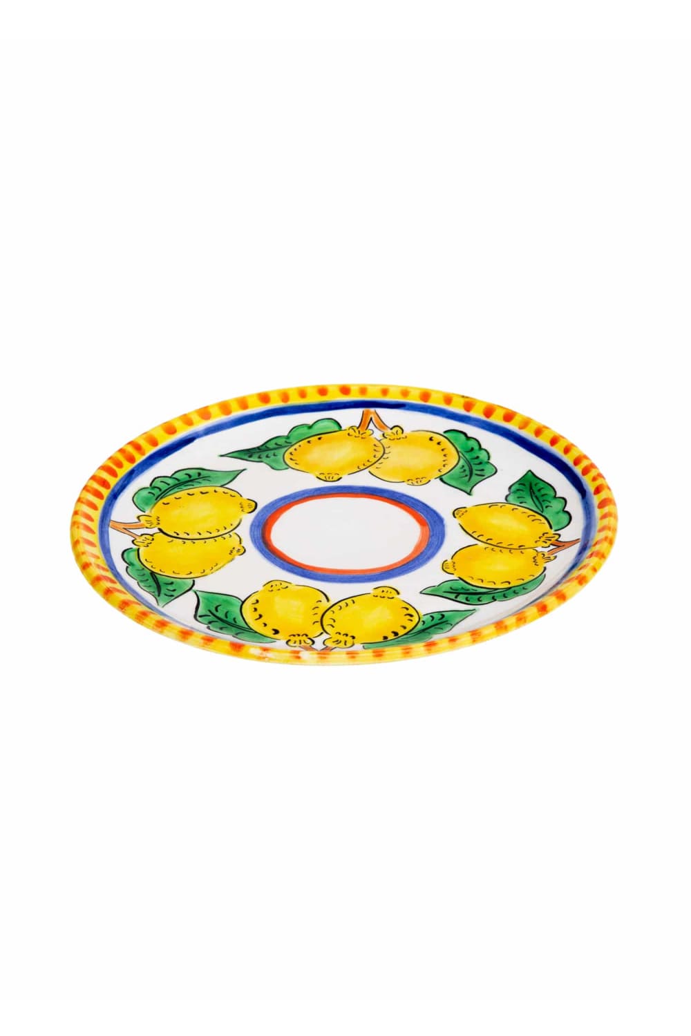 Feeling Good Inside-Sicilian Lemon Collection Handmade Seramik Tatlı Tabağı-Tabak & Kase-2-roqelvaxirum.shop