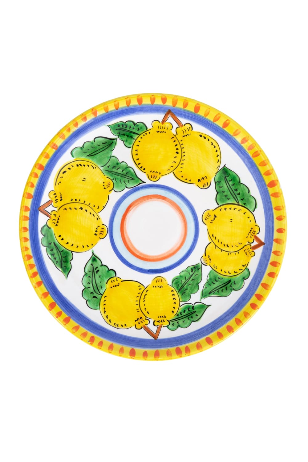 Feeling Good Inside-Sicilian Lemon Collection Handmade Seramik Yemek Tabağı-Tabak & Kase-1-roqelvaxirum.shop