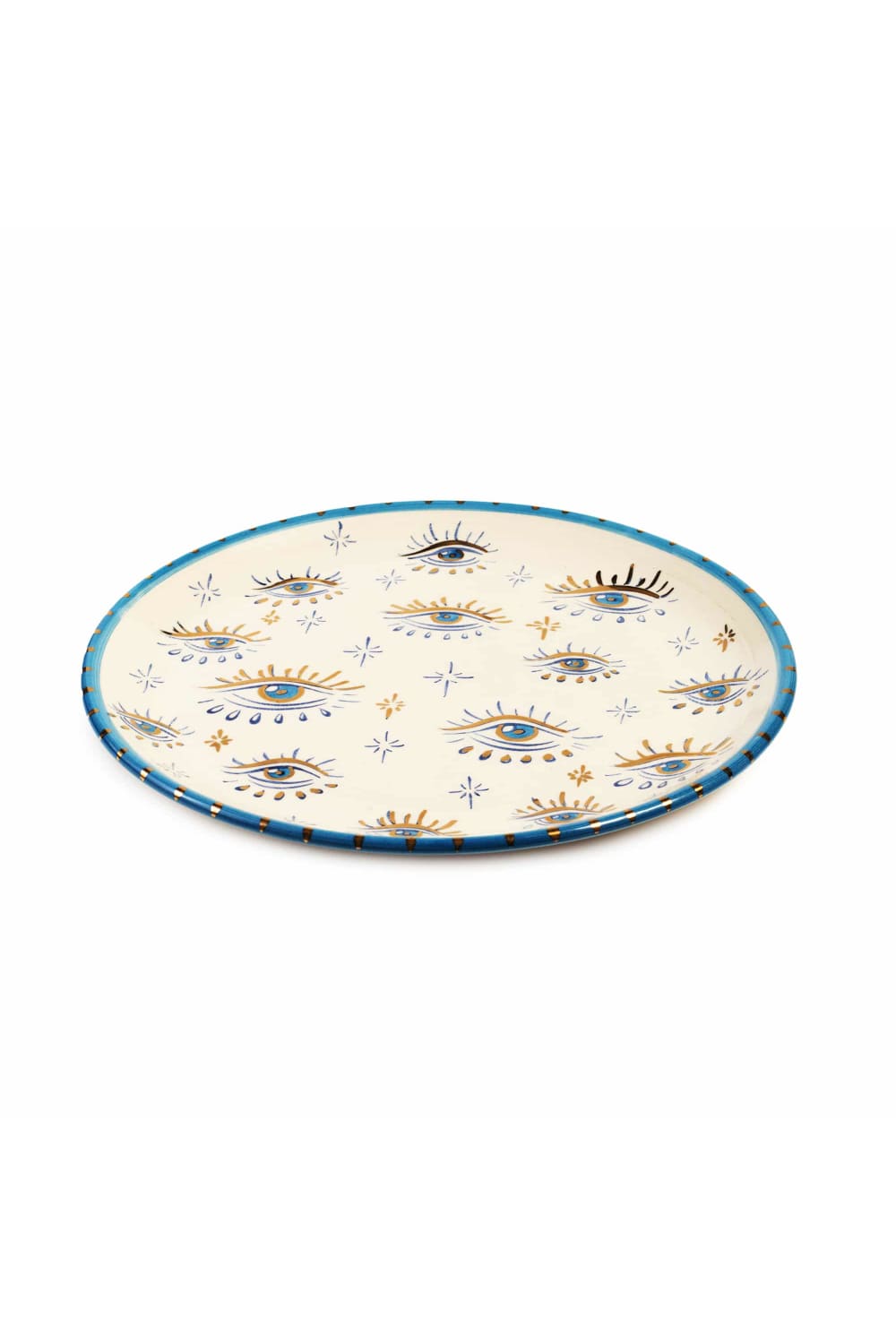 Feeling Good Inside-Signature Eye Handmade Ceramic Yemek Tabağı-Tabak & Kase-2-roqelvaxirum.shop