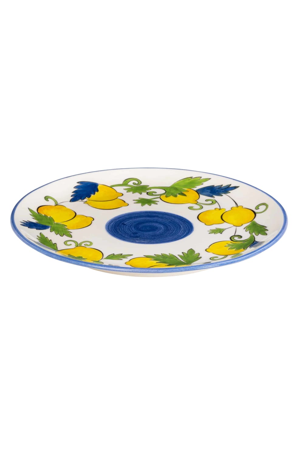 Feeling Good Inside-Sorrento Lemon Collection Handmade Ceramic Yemek Tabağı-Tabak & Kase-2-roqelvaxirum.shop