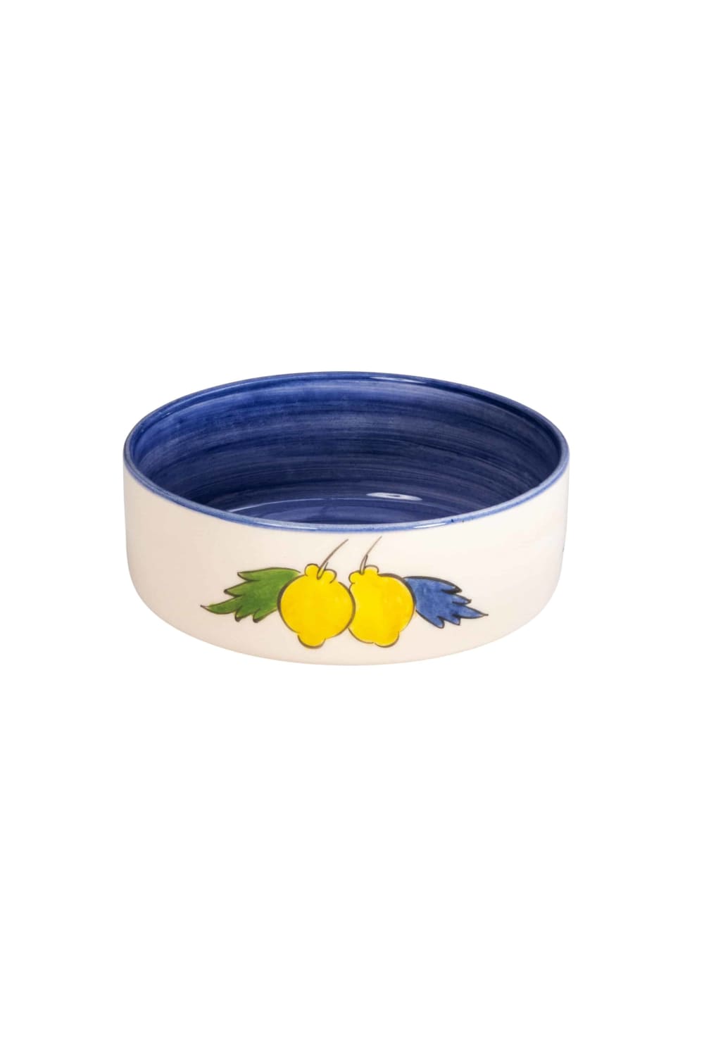Feeling Good Inside-Sorrento Lemon Collection Handmade Seramik Mavi Midi Kase-Tabak & Kase-2-roqelvaxirum.shop