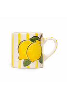 Feeling Good Inside-Yellow Lemon Line Handled Coffee Set-Bardak-3-roqelvaxirum.shop