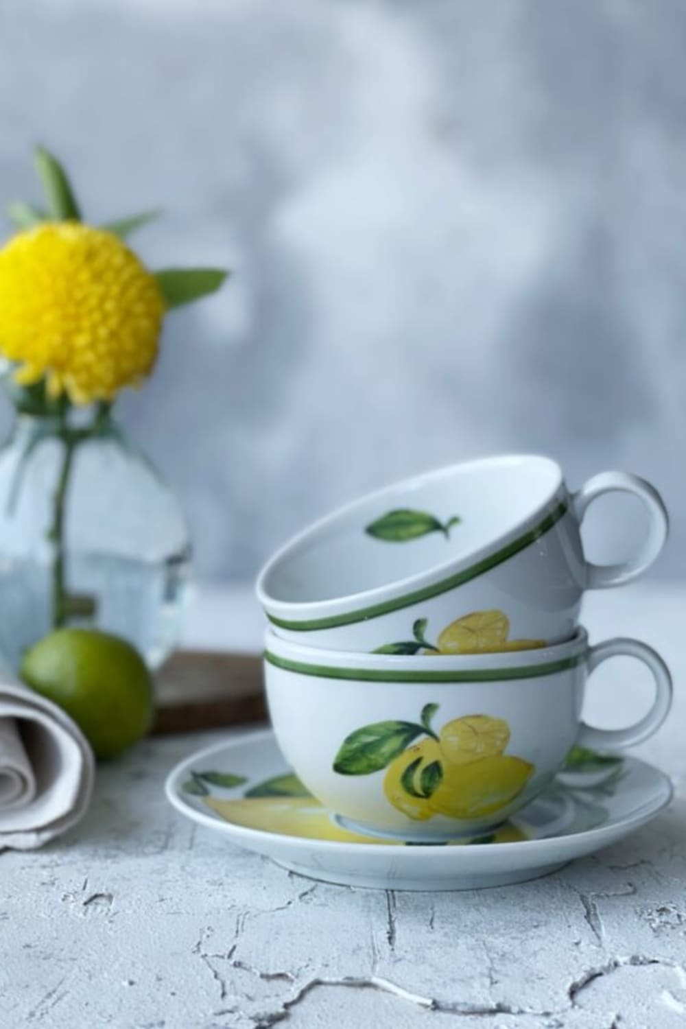 Fern&Co-Citrus Porcelain Collection 2’li Çay Fincan Seti / Hediye Kutulu-Tabak & Kase-3-roqelvaxirum.shop