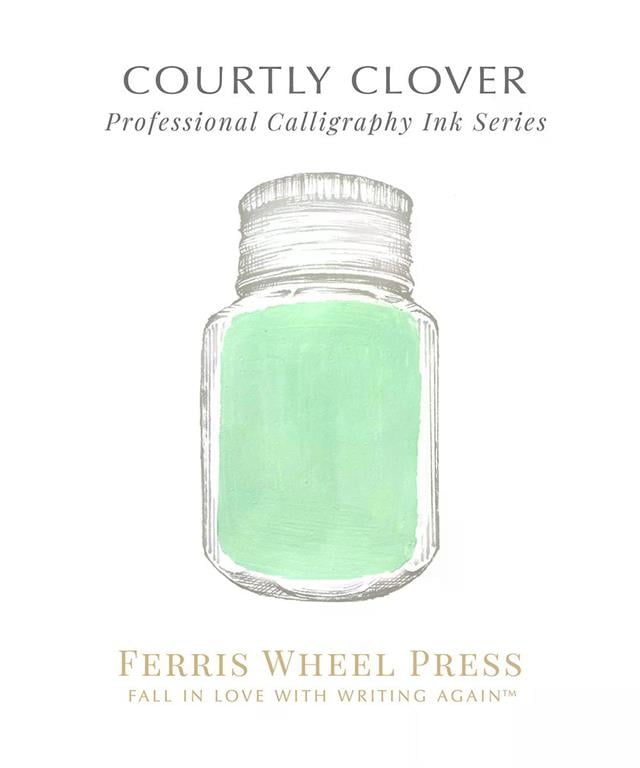 Ferris Wheel Press-Courtly Clover Kaligrafi Şişe Mürekkep 28 Ml-Şişe Mürekkep-2-roqelvaxirum.shop