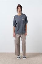 Fifty Pieces-Antrasit Oversize Asit Yıkamalı T-Shirt-T-Shirts-2-roqelvaxirum.shop