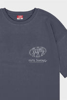 Fifty Pieces-Antrasit Oversize Asit Yıkamalı T-Shirt-T-Shirts-4-roqelvaxirum.shop