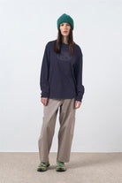 Fifty Pieces-Antrasit Uzun Kollu Oversize T-Shirt-T-Shirts-5-roqelvaxirum.shop