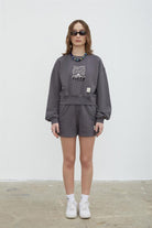 Fifty Pieces-Antrasit Yıkamalı Loose Fit Sweatshirt-Sweatshirts & Hoodies-4-roqelvaxirum.shop