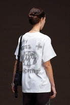 Fifty Pieces-Beyaz Loose Fit Sırt Baskılı T-Shirt-T-Shirts-2-roqelvaxirum.shop