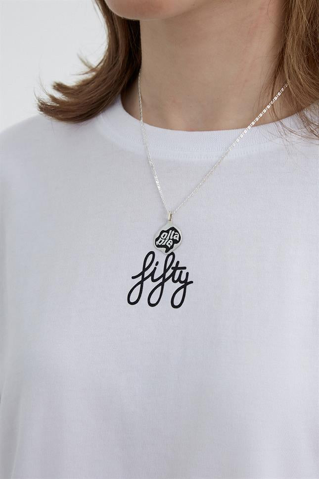 Fifty Pieces-Beyaz Oversize Basic T-Shirt-T-Shirts-2-roqelvaxirum.shop