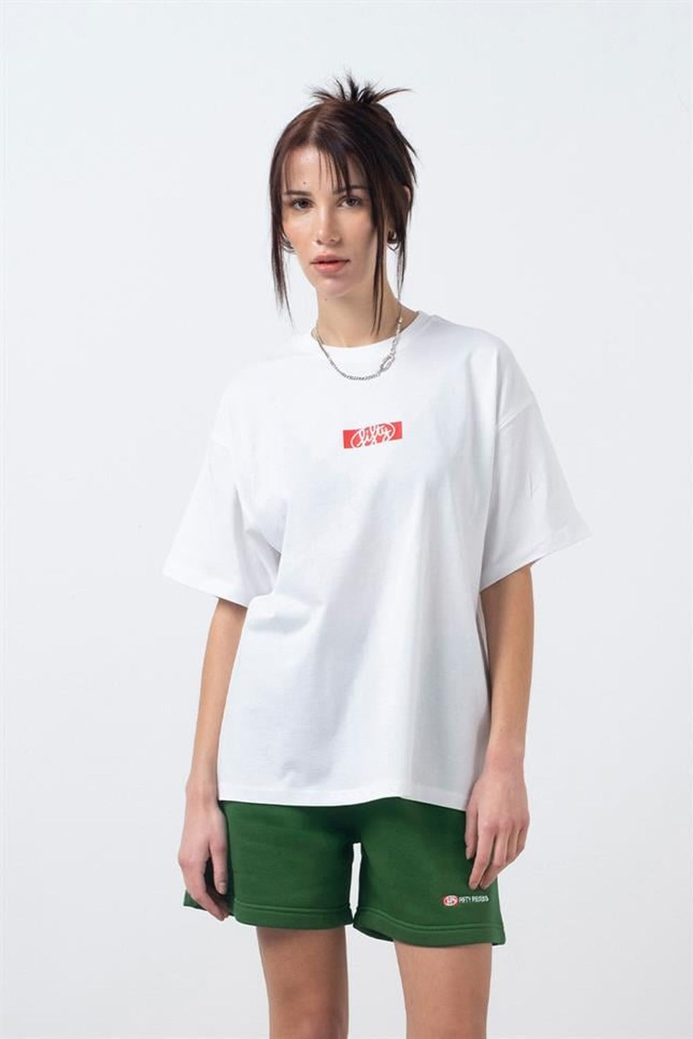 Fifty Pieces-Beyaz Oversize Sırt Baskılı T-Shirt-T-Shirts-2-roqelvaxirum.shop
