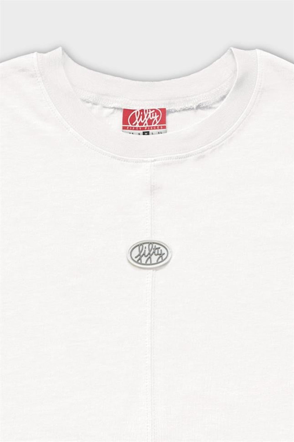 Fifty Pieces-Beyaz Regular Fit Sırt Baskılı T-Shirt-T-Shirts-7-roqelvaxirum.shop