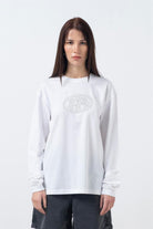 Fifty Pieces-Beyaz Uzun Kollu Oversize T-Shirt-T-Shirts-1-roqelvaxirum.shop
