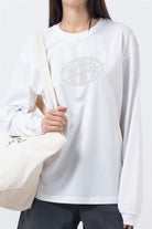 Fifty Pieces-Beyaz Uzun Kollu Oversize T-Shirt-T-Shirts-2-roqelvaxirum.shop