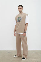 Fifty Pieces-Boz Oversize Süveter-Sweatshirts & Hoodies-4-roqelvaxirum.shop