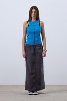 Fifty Pieces-Canlı Mavi Core Kontrast Dikişli Halter Yaka Atlet-Top-3-roqelvaxirum.shop