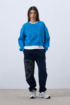 Fifty Pieces-Canlı Mavi Core Mid Length Sweatshirt-Sweatshirts & Hoodies-3-roqelvaxirum.shop