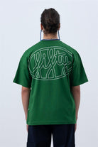 Fifty Pieces-Canlı Yeşil Core Düşük Omuzlu T-Shirt-T-Shirts-3-roqelvaxirum.shop