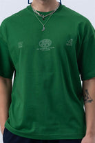Fifty Pieces-Canlı Yeşil Core Düşük Omuzlu T-Shirt-T-Shirts-4-roqelvaxirum.shop