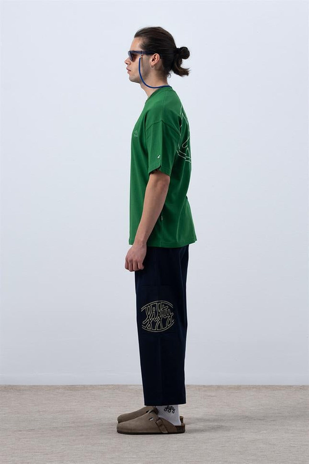 Fifty Pieces-Canlı Yeşil Core Düşük Omuzlu T-Shirt-T-Shirts-7-roqelvaxirum.shop
