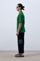 Fifty Pieces-Canlı Yeşil Core Düşük Omuzlu T-Shirt-T-Shirts-7-roqelvaxirum.shop