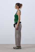 Fifty Pieces-Canlı Yeşil Core Kontrast Dikişli Halter Yaka Atlet-Top-7-roqelvaxirum.shop