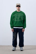 Fifty Pieces-Canlı Yeşil Core Oversize Sweatshirt-Sweatshirts & Hoodies-1-roqelvaxirum.shop