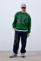 Fifty Pieces-Canlı Yeşil Core Oversize Sweatshirt-Sweatshirts & Hoodies-4-roqelvaxirum.shop