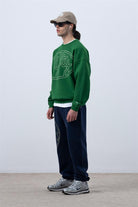 Fifty Pieces-Canlı Yeşil Core Oversize Sweatshirt-Sweatshirts & Hoodies-5-roqelvaxirum.shop
