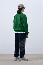 Fifty Pieces-Canlı Yeşil Core Oversize Sweatshirt-Sweatshirts & Hoodies-6-roqelvaxirum.shop