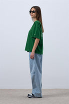 Fifty Pieces-Canlı Yeşil Core Oversize T-Shirt-T-Shirts-5-roqelvaxirum.shop