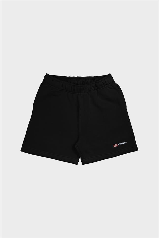 Erkek Siyah Loose Fit Jogger Şort