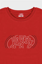 Fifty Pieces-Kadın Kırmızı Oversize Sırt Baskılı T Shirt-T-shirt-8-roqelvaxirum.shop