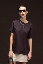 Fifty Pieces-Kahverengi Loose Fit Sırt Baskılı T-Shirt-T-Shirts-2-roqelvaxirum.shop