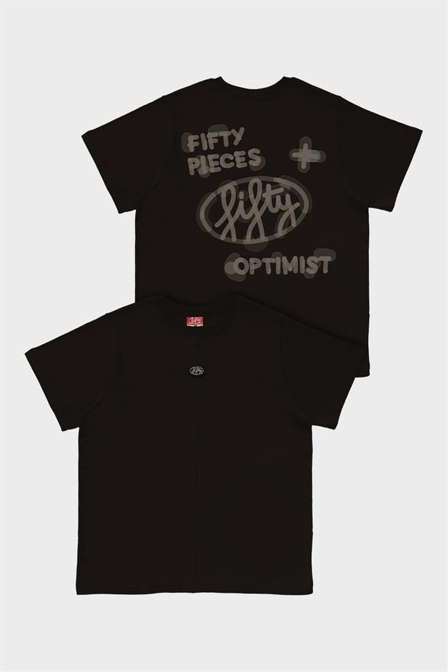 Fifty Pieces-Kahverengi Loose Fit Sırt Baskılı T-Shirt-T-Shirts-5-roqelvaxirum.shop