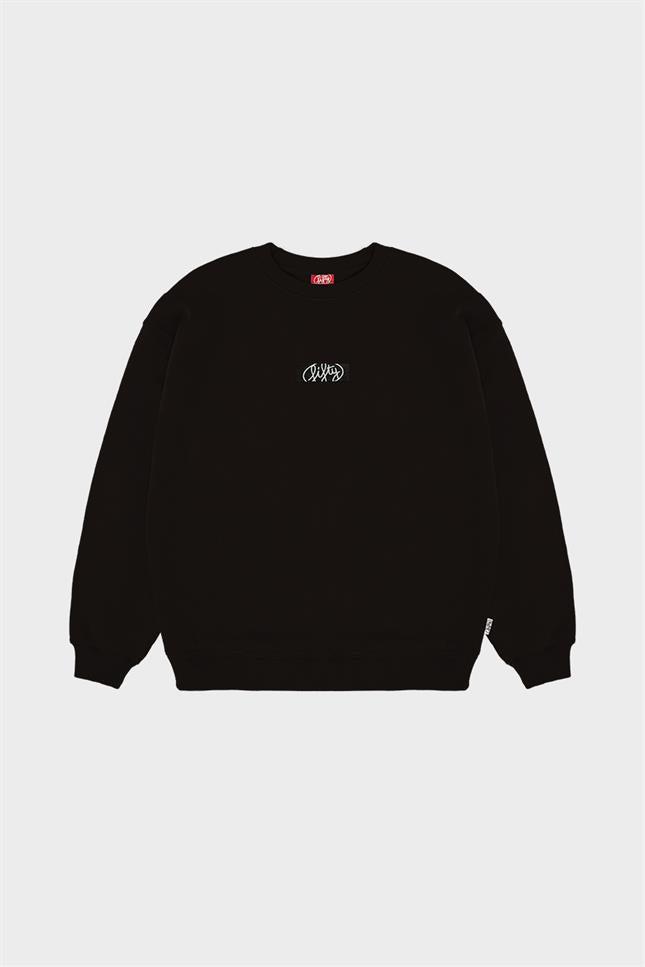 Fifty Pieces-Kahverengi Oversize Sırt Baskılı Sweatshirt-Sweatshirts & Hoodies-6-roqelvaxirum.shop