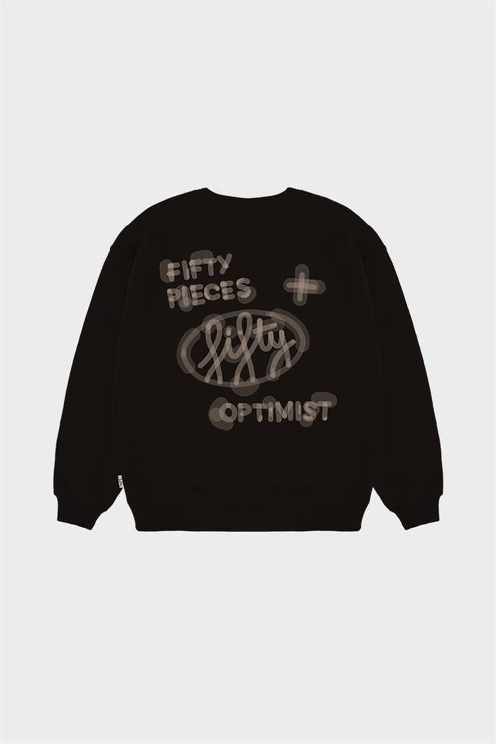 Fifty Pieces-Kahverengi Oversize Sırt Baskılı Sweatshirt-Sweatshirts & Hoodies-7-roqelvaxirum.shop