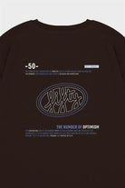 Fifty Pieces-Kahverengi Oversize Sırt Baskılı T-Shirt-T-Shirts-10-roqelvaxirum.shop
