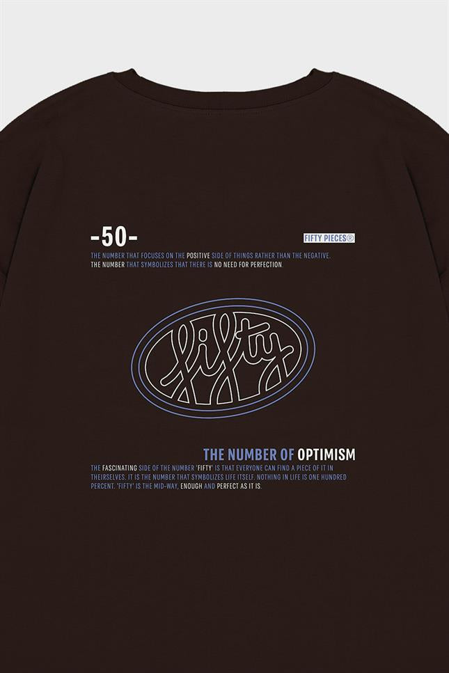 Fifty Pieces-Kahverengi Oversize Sırt Baskılı T-Shirt-T-Shirts-10-roqelvaxirum.shop