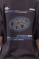 Fifty Pieces-Kahverengi Oversize Sırt Baskılı T-Shirt-T-Shirts-4-roqelvaxirum.shop